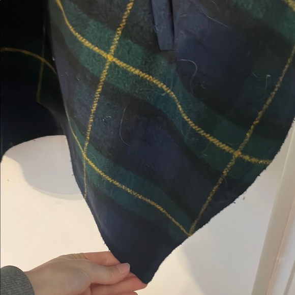 Cartonnier Plaid Cape - Green and Blue - Picture 6 of 9